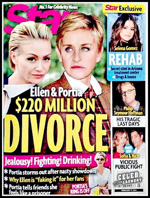 Ellen DeGeneres And Portia de Rossi Divorce: Couple Separate As Jealousy and Cheating Rip Marriage Apart - Report (PHOTO)