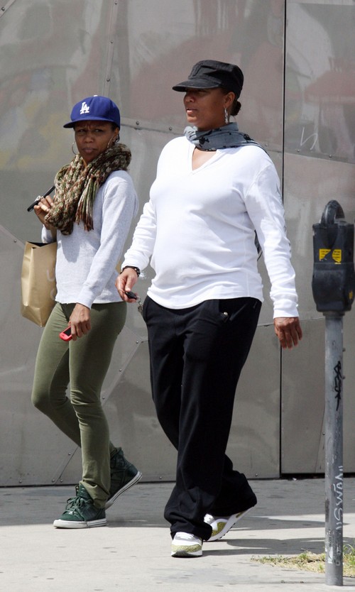 Exclusive... Queen Latifah and Jeanette Jenkins Hang Out in WeHo