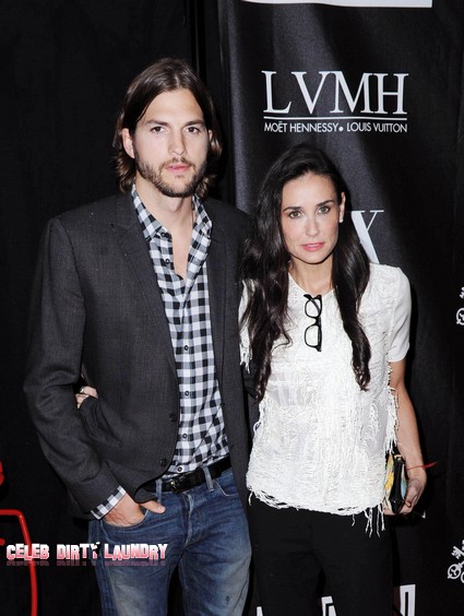 Demi Moore And Ashton Kutcher Praying Together But Not Staying Together 