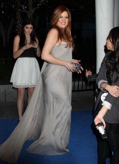 kourtney kardashian pregnant 2011. Khloe Kardashian, 26, got a