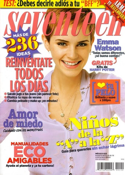 Emma Watson Magazine Cover. Harry Potter star Emma Watson