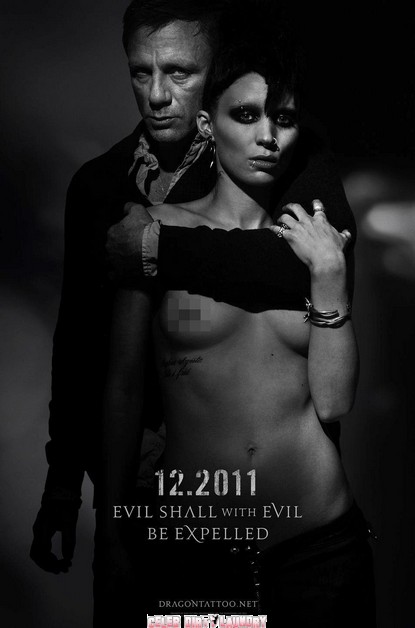 Girl With The Dragon Tattoo Poster. The first poster of the highly