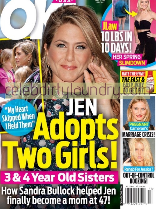 Jennifer Aniston Adopts Two Girls: Saves Marriage To Justin Theroux After Failed In Vitro Fertilization?