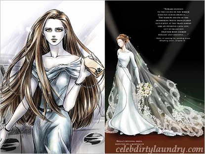 kristen stewart bella wedding dress. Bella Swan#39;s wedding dress