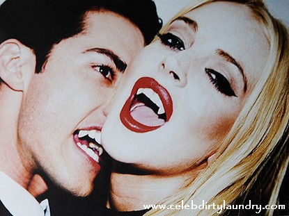 lindsay lohan vampire photoshoot. Lindsay Lohan Poses As A