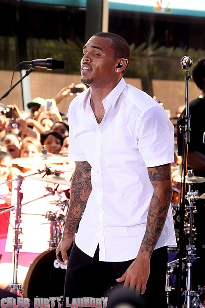 Chris Brown Laughs Off Stage Fall