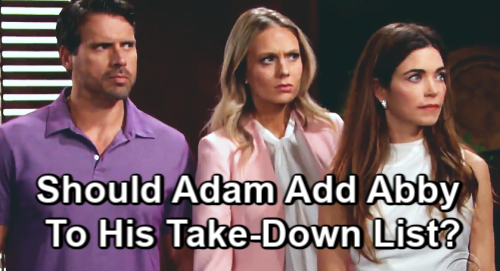 The Young and the Restless Spoilers: Abby Caught in Erupting Newman War – Should Adam Add Her to Take-Down List?