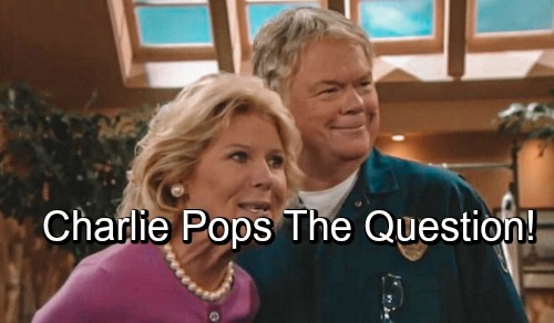 The Bold and the Beautiful Spoilers: Charlie Sweetly Proposes To Pam - Followed By High Drama