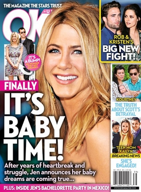 It's Finally Baby For Jennifer Aniston and Justin Theroux