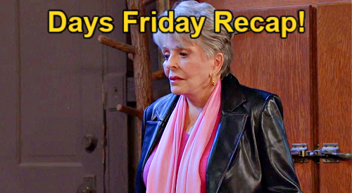 Days of Our Lives Recap: Friday, April 12 – Thomas Steals Konstantin’s Red Card – Julie the Honeymoon Wrecker