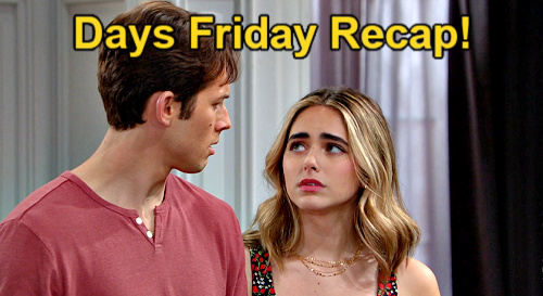 Days of Our Lives Recap: Friday, April 5 – Tate & Holly Busted 
