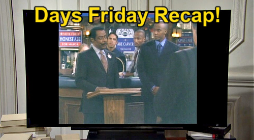 Days of Our Lives Recap: Friday, June 9 – Kate Needs Hitman – Abe’s Video Proves Mayor Status – Leo Enrages Dimitri