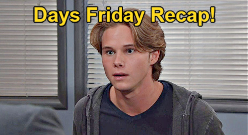 Days of Our Lives Recap: Friday, March 15 – Tate’s Ankle Monitor & Restraining Order Doesn't Stop Holly