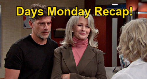 Days of Our Lives Recap: Monday, May 8 – Dimitri Delays Kate’s Ransom – DNA Sample for Nicole’s Paternity Test