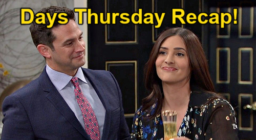 Days of Our Lives Recap: Thursday, November 2 – EJ Fired at Wedding Reception – Rolf Scores Li’s Recorded Confession
