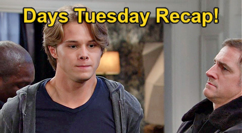Days of Our Lives Recap: Tuesday, March 12 – Holly Collapses, Tate Hauled Off in Handcuffs and Ava Plays Nurse