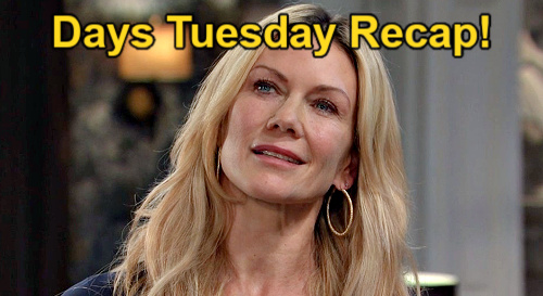 Days of Our Lives Recap: Tuesday, March 26 – Kristen Gloats Over Baby Sibling for Rachel – Alex Rejects Theresa's Temptation