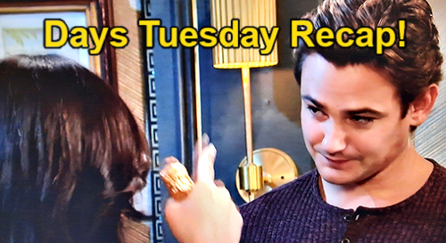 Days of Our Lives Recap: Tuesday, May 23 – Talia Faces Jada’s Handcuffs – Sloan Takes Colin’s Case – Johnny Plays to Win