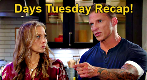 Days of Our Lives Recap: Tuesday, March 19 – Harris’ Deadline for Stefan – Sarah’s Stunning Phone Call