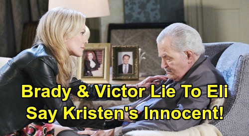Days of Our Lives Spoilers: Brady & Victor Lie That Kristen Wasn’t Guilty of Stabbing – But Kristen Has a Scheme of Her Own