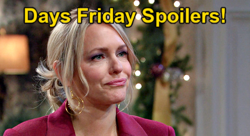Days of Our Lives Spoilers: Friday, December 15 – Stephanie Wakes Up in Harris’ Bed – Nicole Grabs Jude and Runs – Sloan’s Terror