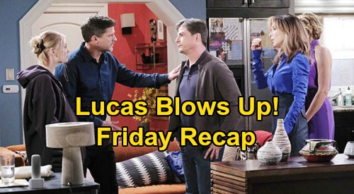 Days of Our Lives Spoilers: Friday, June 12 Recap - Lucas Explodes Over Allie’s Pregnancy - Claire Shows Up On Ciara’s Doorstep