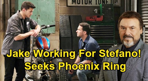 Days of Our Lives Spoilers: Is Jake Lambert Working for Stefano DiMera – Mission to Retrieve Phoenix Ring?