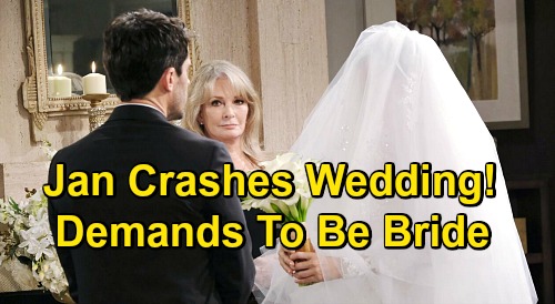 Days of Our Lives Spoilers: Jan Crashes Wedding, Demands to Be Shawn’s Bride – Threatens Belle With Deadly Leverage