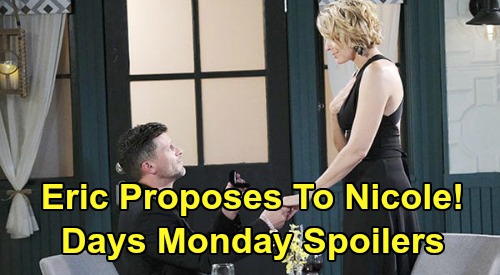 Days of Our Lives Spoilers: Monday, May 25 – Eric Asks Nicole to Marry Him – Orpheus Knocked Out and Captured – Zoey Goes Rogue