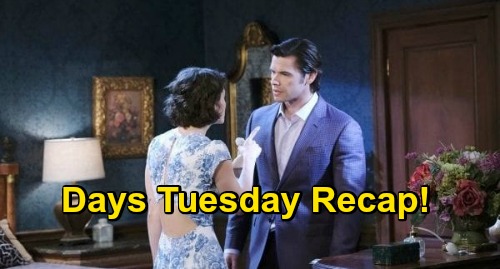 Days of Our Lives Spoilers: Monday, October 19 Recap - Sarah Throws Xander Out of Bedroom - Marlena’s Mystery Call