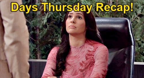 Days of Our Lives Spoilers Recap: Thursday, May 11 – Talia Lies and Cries To Jada – Sloan Threatens to Expose Colin
