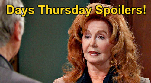 Days of Our Lives Spoilers Thursday, April 18 Alex’s Terrible News Devastates Theresa, Konstantin Accepts Maggie’s Proposal