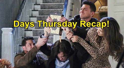 Days of Our Lives Spoilers: Thursday, June 18 Recap - Gabi Rescued - Book Brawl At Mansion - Sarah Touched By Xander’s Gift