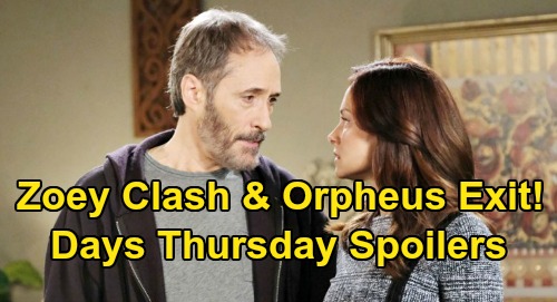 Days of Our Lives Spoilers: Thursday, June 4 – Orpheus Exits After Zoey Faceoff – Hope Helps Rafe Fight for David – Steve Drunk