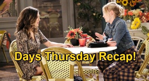 Days of Our Lives Spoilers: Thursday, November 19 Recap - Sarah Spies Philip With Ava - Xander Enlists Charlie’s Help