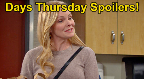 Days of Our Lives Spoilers Thursday, November 27: Rachel’s Hospital Visitor, Belle’s Gift for Marlena, Thanksgiving Parties