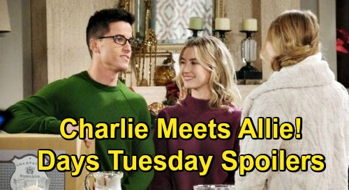 Days of Our Lives Spoilers: Tuesday, December 22 – Nervous Charlie Meets Allie – Shawn & Belle Marry – Will’s Surprise Visit