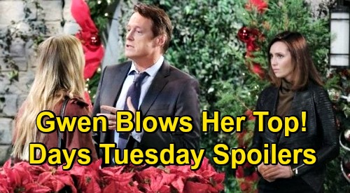 Days of Our Lives Spoilers: Tuesday, December 8 – Chad’s Suspicions Explode After Jake’s Lie – Gwen Furious – Rafe’s Job Offer
