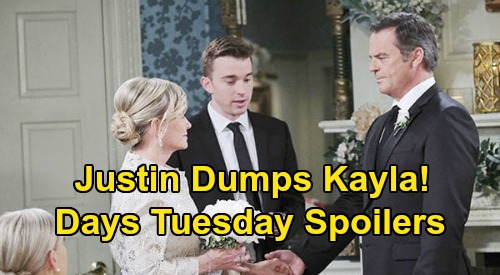 Days of Our Lives Spoilers: Tuesday, July 7 – Steve Decides to Leave Town – Justin Halts Kayla Wedding – Xander's Magic Moment