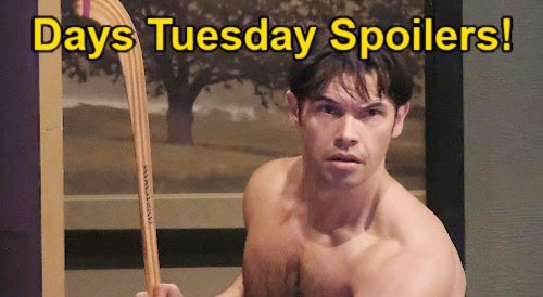 Days of Our Lives Spoilers: Tuesday, May 16 – Kristen Gets a Shock – Brady’s Confession – Xander & Chloe Fear Burglar