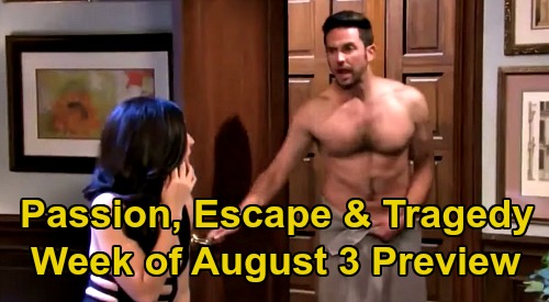 Days of Our Lives Spoilers Update: Week of August 3 Preview – Jake & Gabi Shocker - Ben's Escape Attempt - Evil Enters Salem