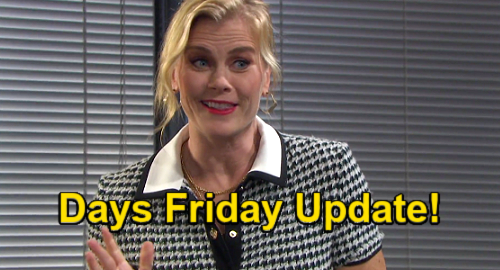 Days of Our Lives Spoilers Update: Friday, July 16 – Xander Crashes Celebration with Ammo – Sami's Big Victory