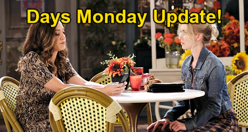 Days of Our Lives Spoilers Update: Monday, May 24 – Claire is Jan's Getaway Driver – Jordan Adds to Ben’s Pain – Tripp Blunders