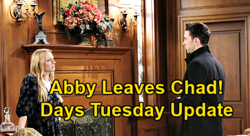 Days of Our Lives Spoilers Update: Tuesday, January 19 – Abigail Packs Suitcase, Leaves Chad – Gwen Unleashes Major DiMera Scandal