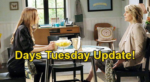 Days of Our Lives Spoilers Update: Tuesday, May 18 – Ava Learns Nicole’s Secret – Sami’s Escape Plan – Kristen Gets Her Wish