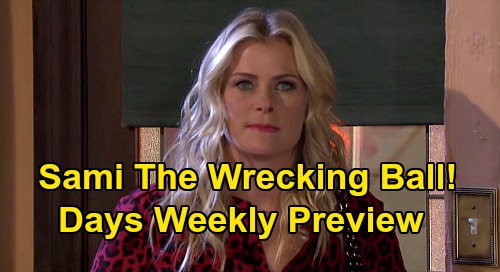 Days of Our Lives Spoilers: Week of July 13 Preview - Sami Crashes Nicole & Eric’s Wedding - Wild Brawl As Mom Learns Allie Pregnant