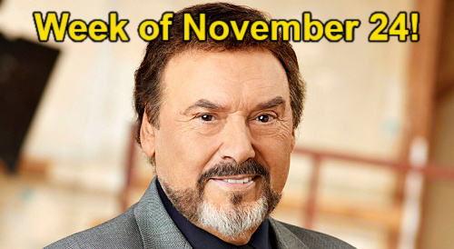 Days of Our Lives Spoilers Week of November 24: Stalker Schemes, Belle & Chad’s Date, Stefano Resurrection