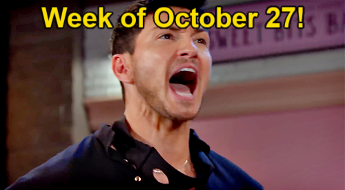 Days of Our Lives Spoilers Week of October 27: Slasher Halloween Horror, Alex Saves Cat, Thomas Gets a Shock