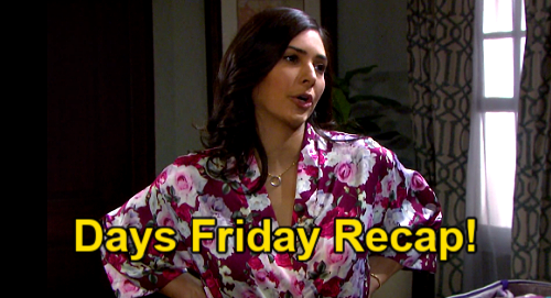 Days of Our Lives Spoilers: Friday, March 19 Recap – Chad Fears Prison for Abigail – Gwen’s Ultimatum – Xander Crushed
