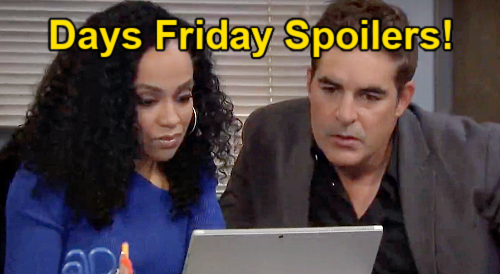 Days of Our Lives Spoilers: Friday, September 23 – Jada’s Security Footage Discovery – Eric & Nicole’s Scandalous Confessions